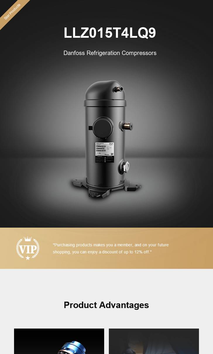 Danfoss Compressor LLZ015T4LQ9, technical parameters pdf, structure diagram